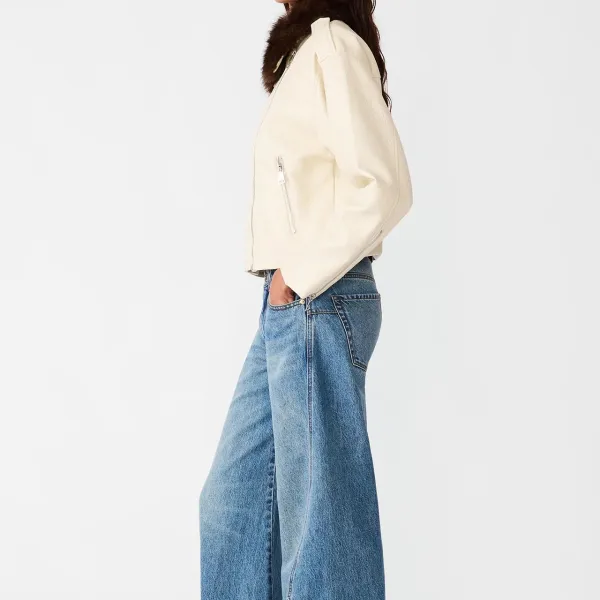 Faux Leather Utility Jacket