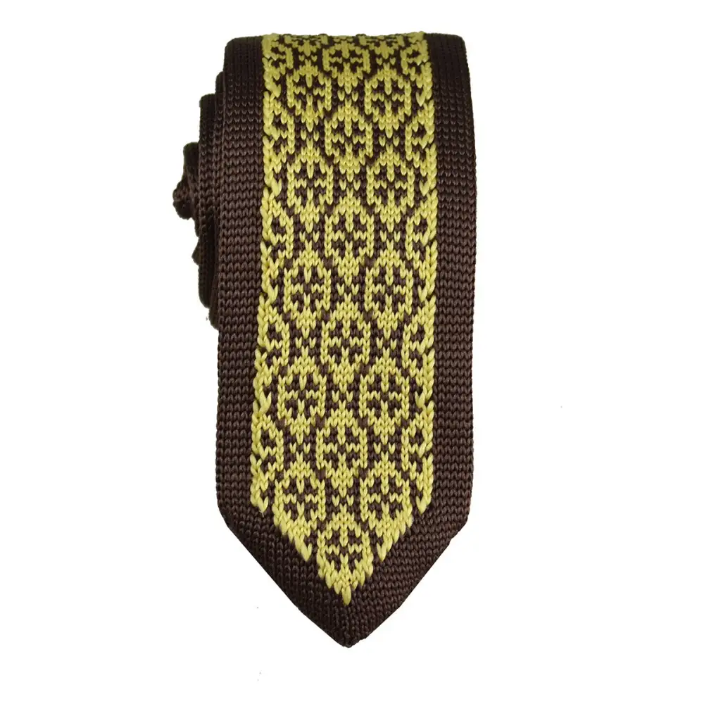 Classic Patterned Men's Knit Tie