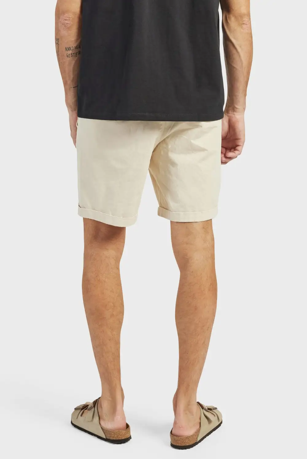 Charcoal Cotton Tailored Shorts