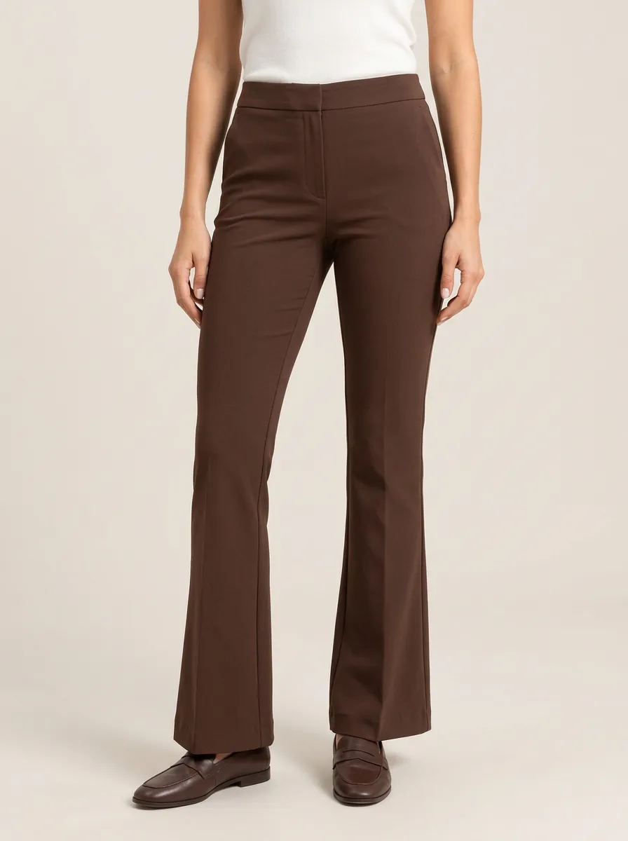 Streamlined Flared Slim Fit Flare Pants