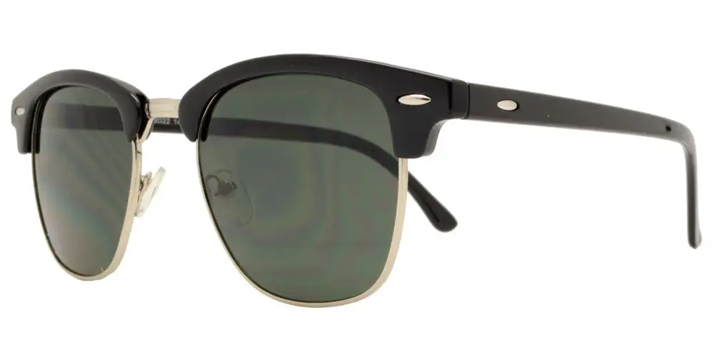 Classic Horn Rimmed Half Frame Sunglasses
