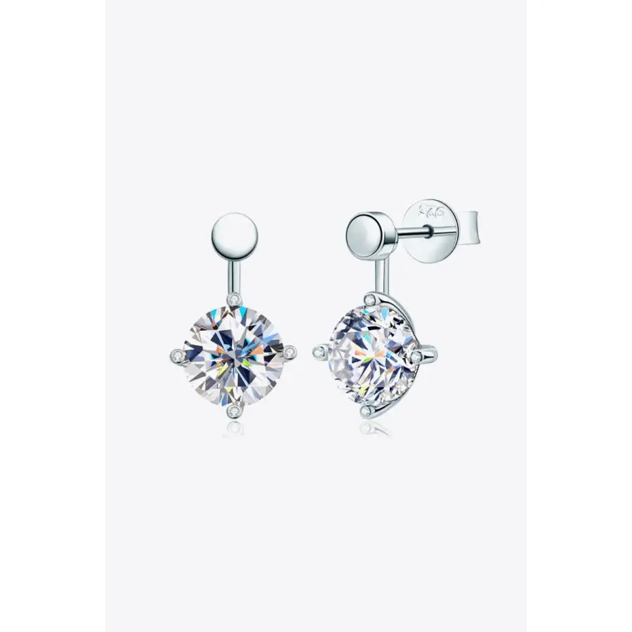 Moissanite Drop Earrings