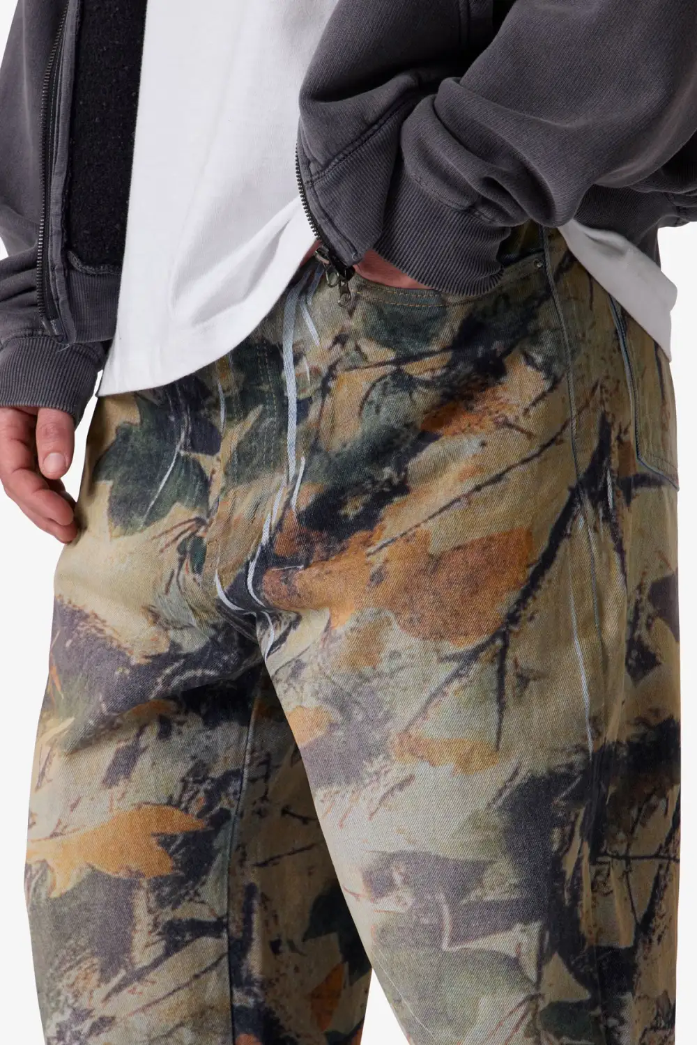 Patterned Ultra Baggy Jeans