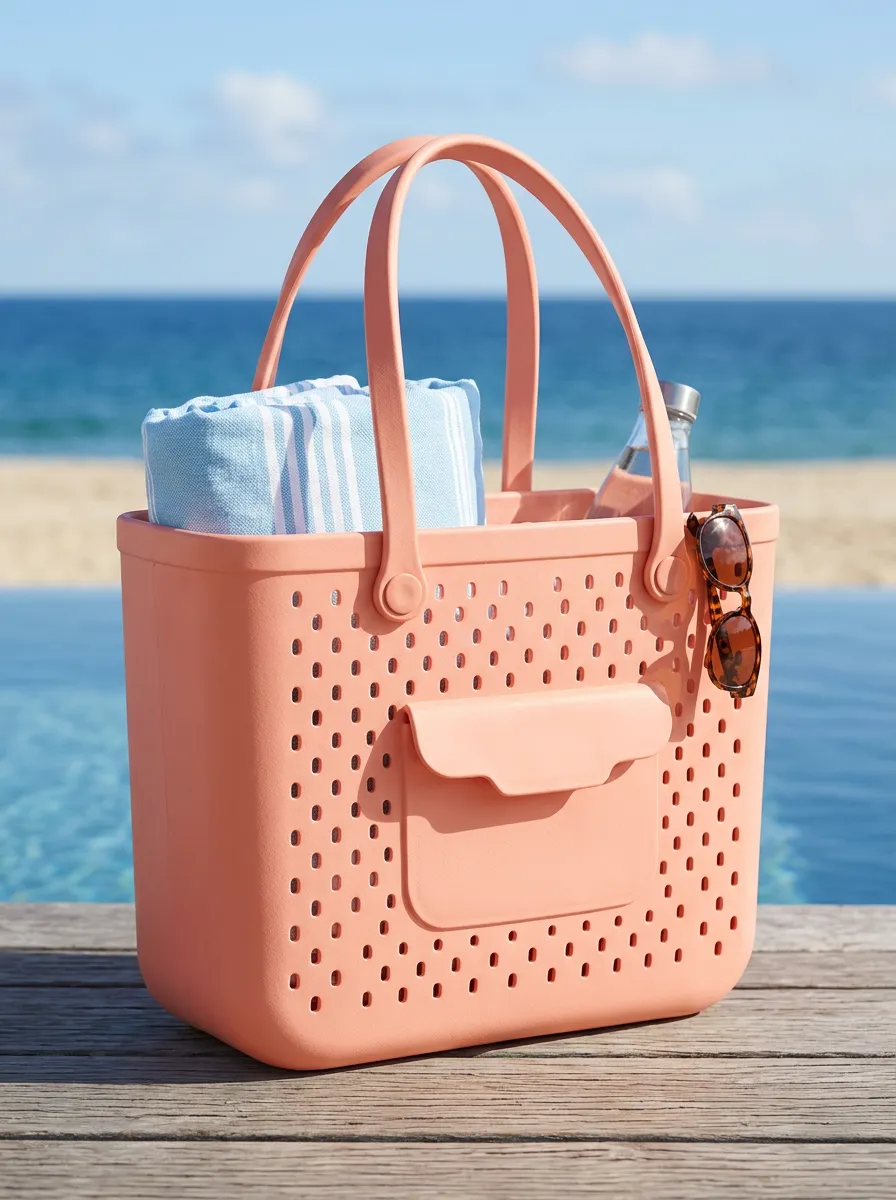 Vacation Perforated Beach Tote Bag