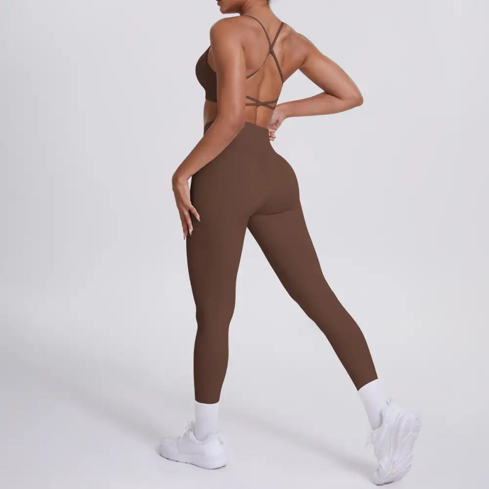 Quick-Dry Backless Two-Piece Activewear Active Set