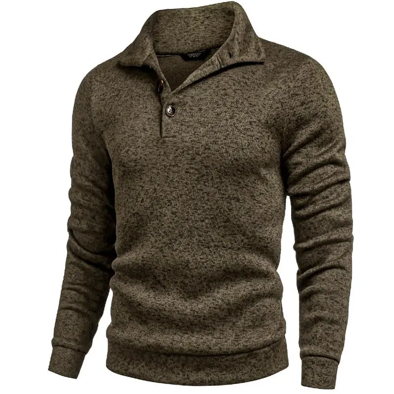 🧶 Men's Fitted Long Sleeve Pullover Sweater