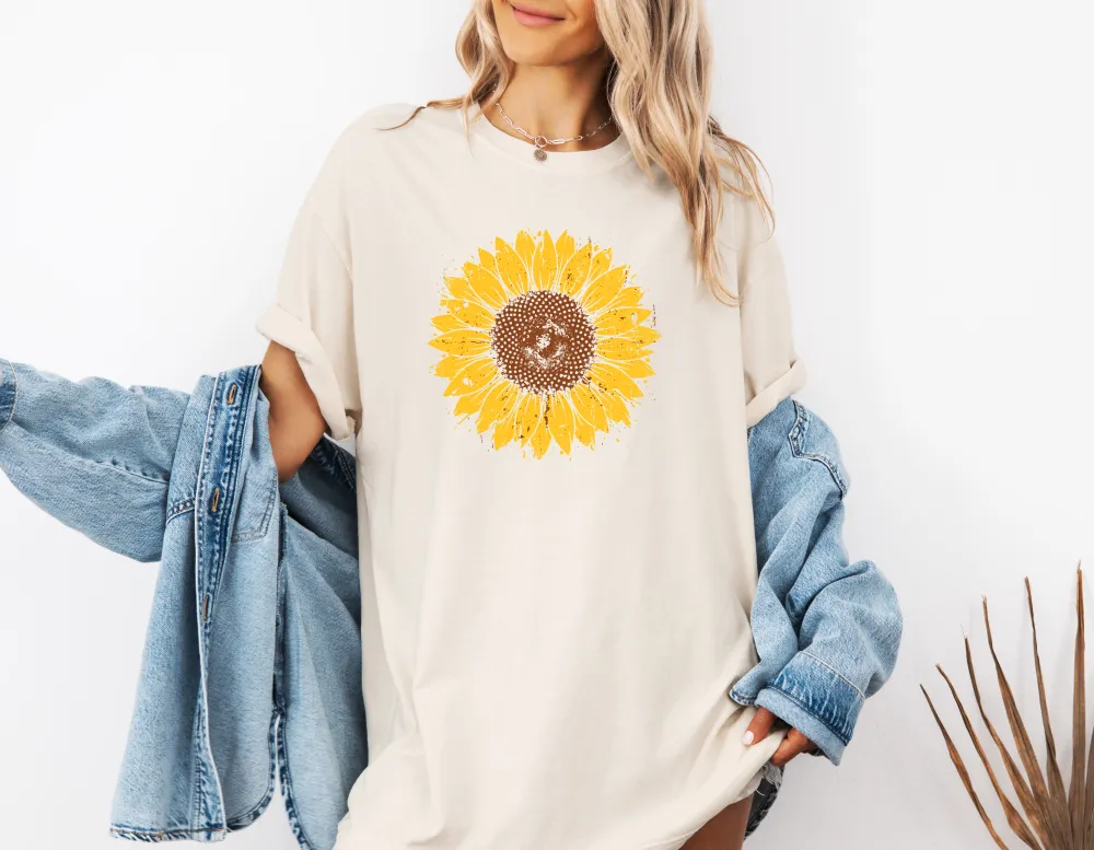 Sunflower Graphic Garment Dyed Tee