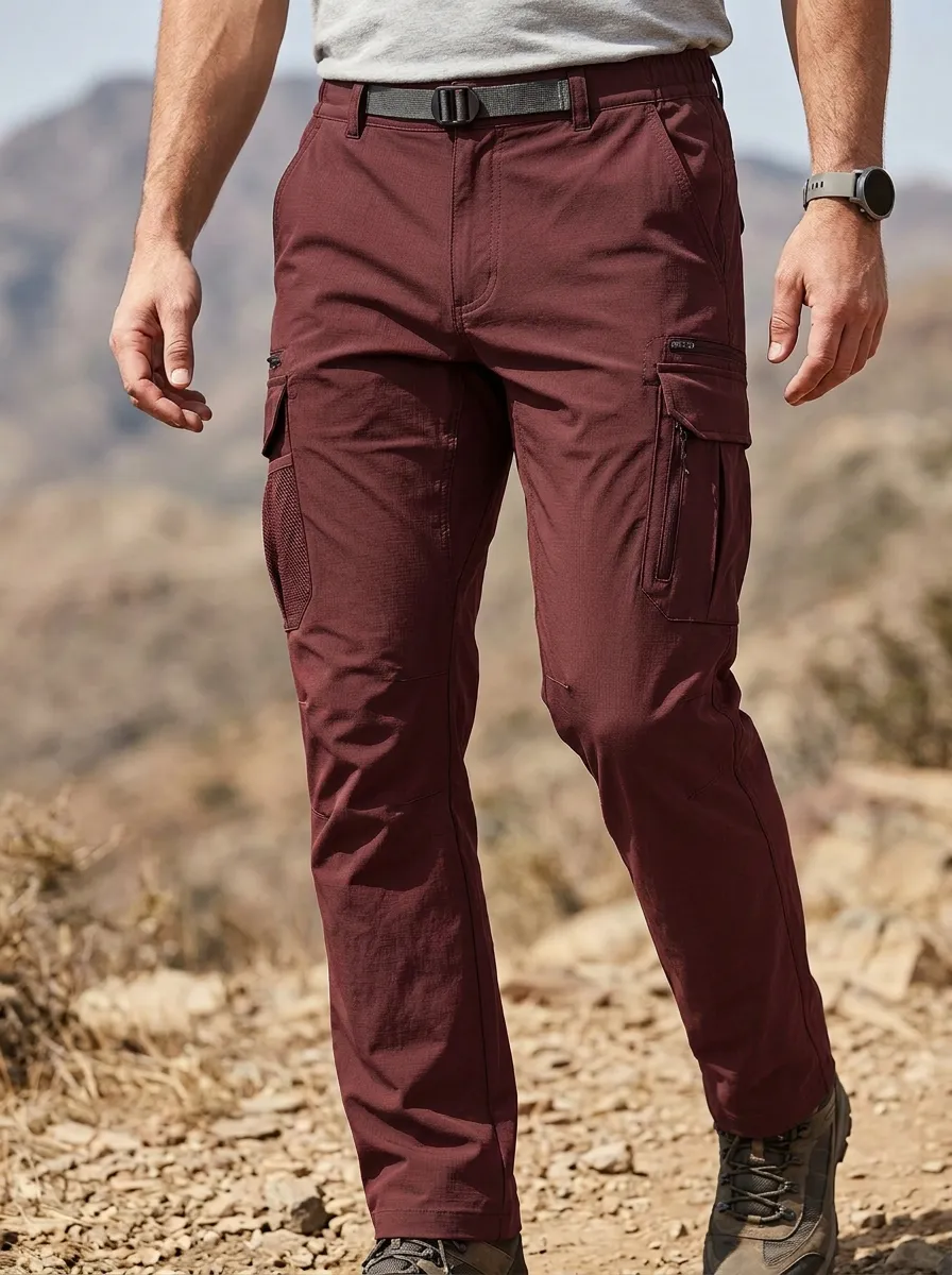 Men's Outdoor Hiking Tactical Multi-Pocket Cargo Pants