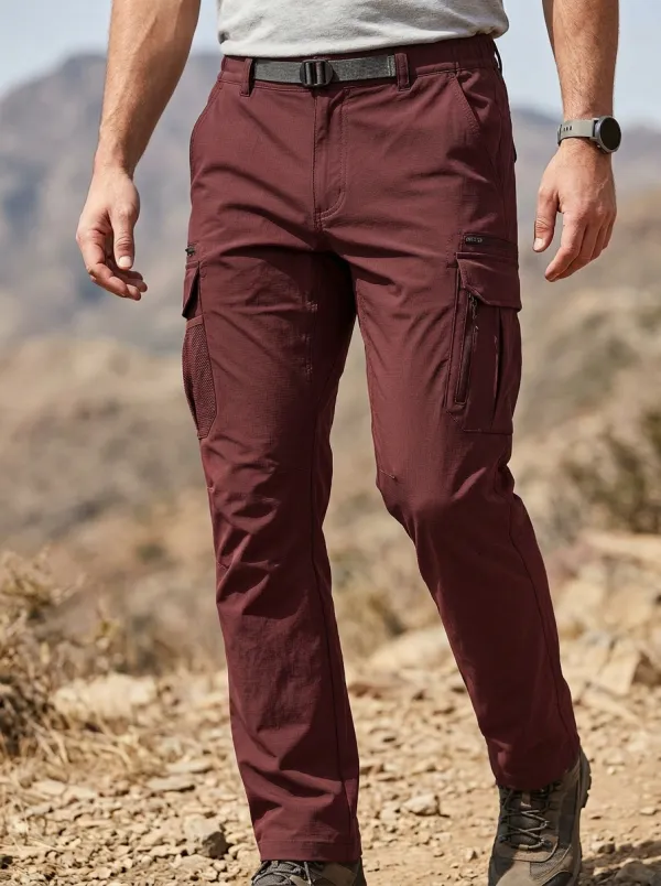 Men's Outdoor Hiking Tactical Multi-Pocket Cargo Pants