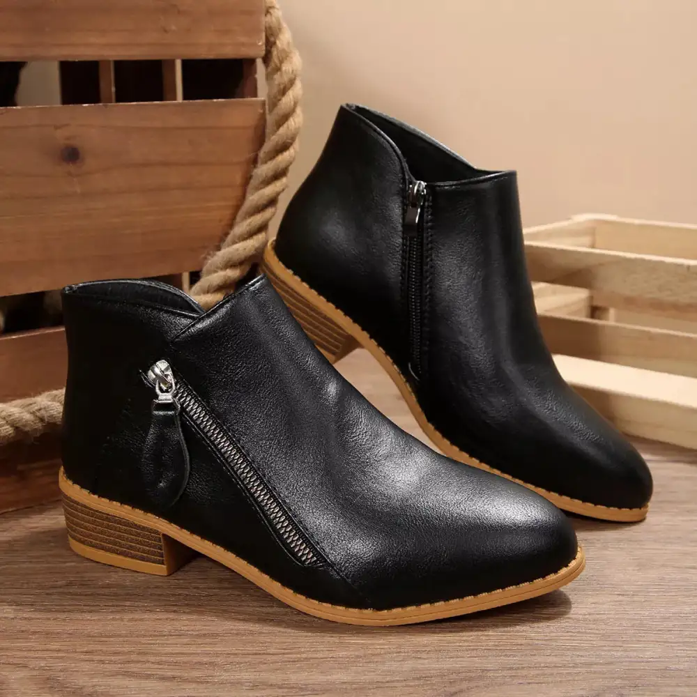 Block Heels Ankle Boots