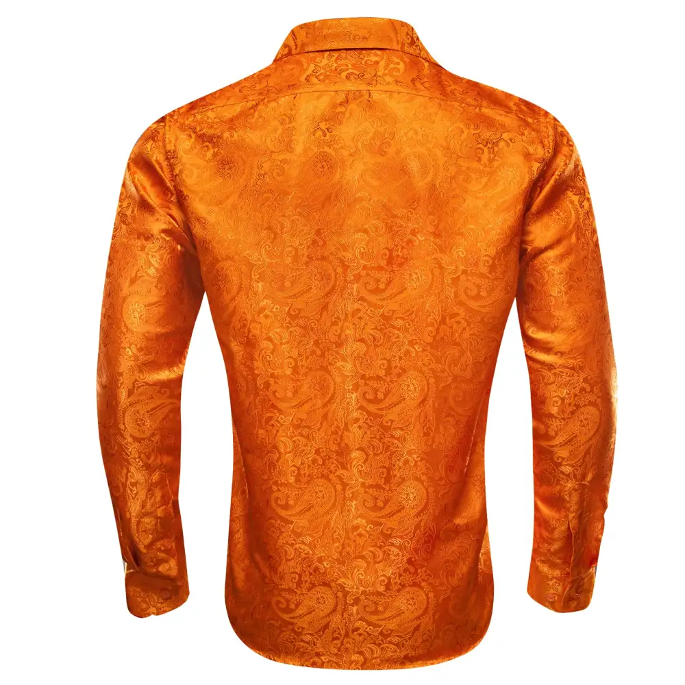 Tailored Paisley Long Sleeve Casual Dress Shirt