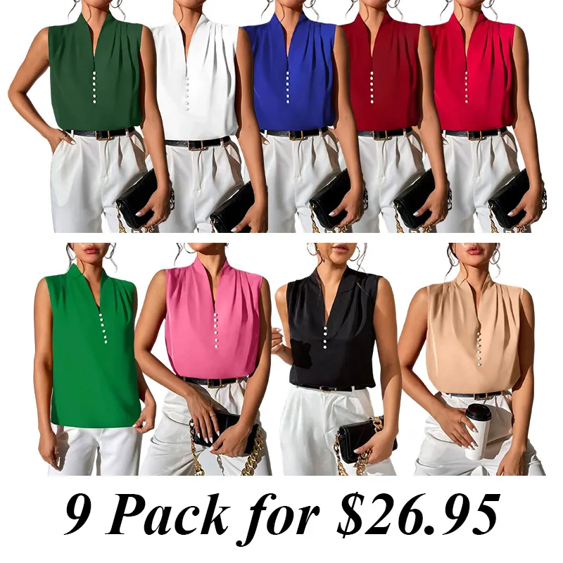 Fashion  Shirt Sleeveless Top