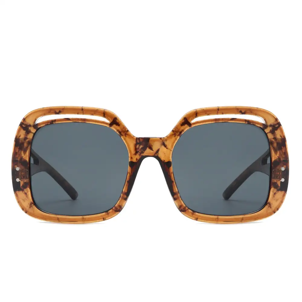 Square Large Double Frame Oversized Sunglasses