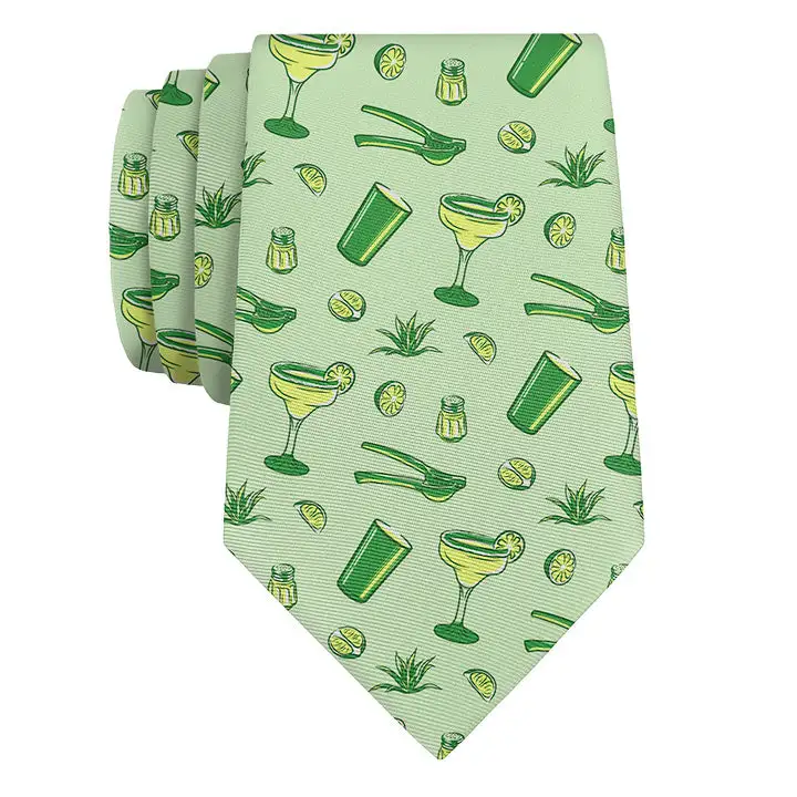 Refined Cocktail Motif Necktie