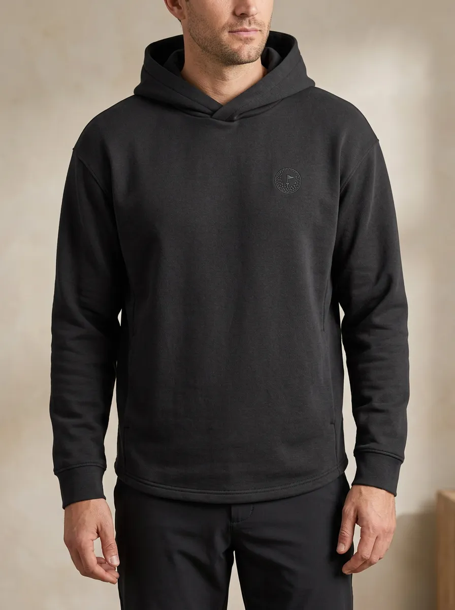 Course Flag-Motif Golf Casual Hoodie
