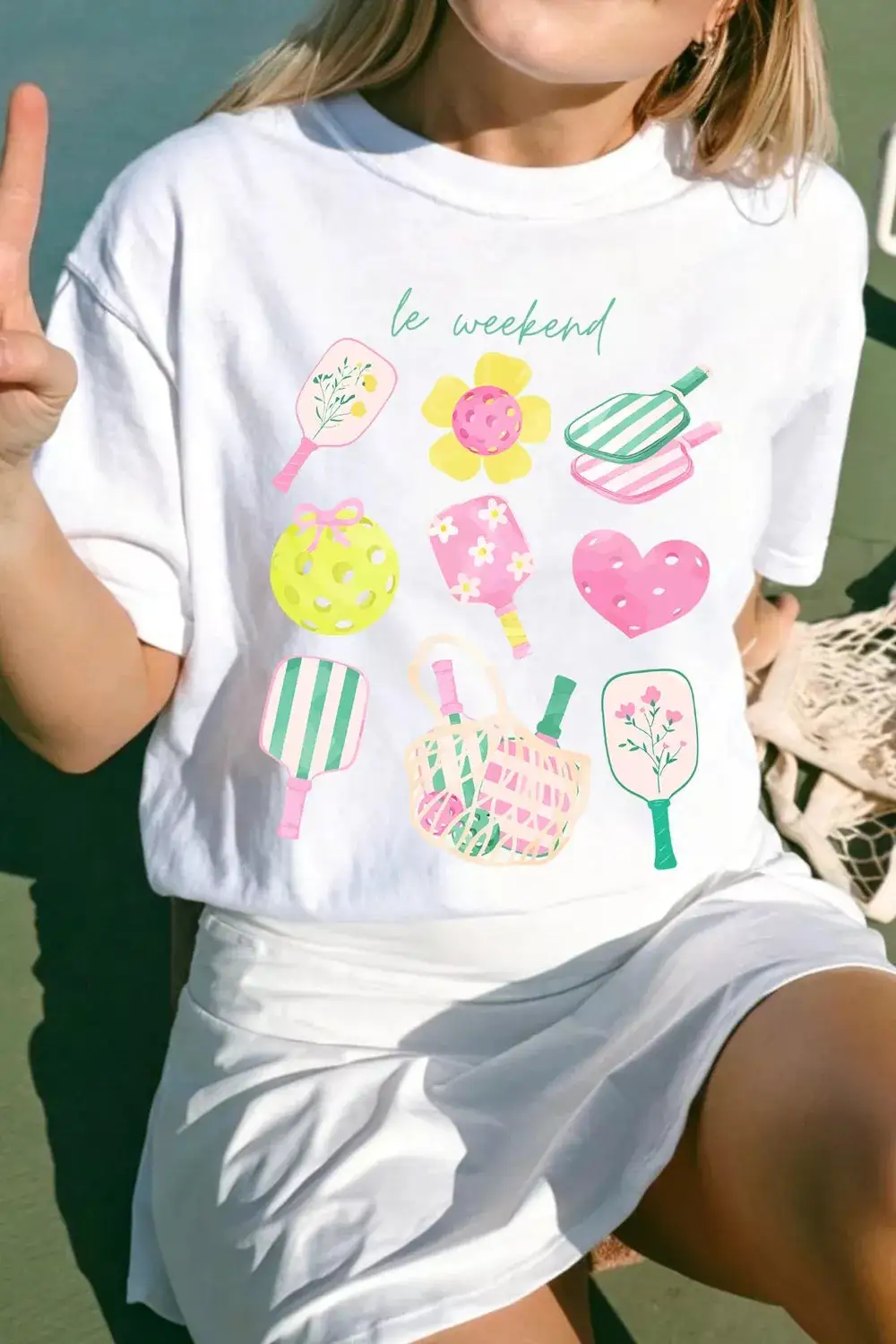 Graphic Round Neck Short Sleeve T Shirt