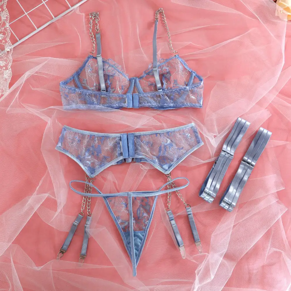 Delicate Refined Garter Lingerie Set