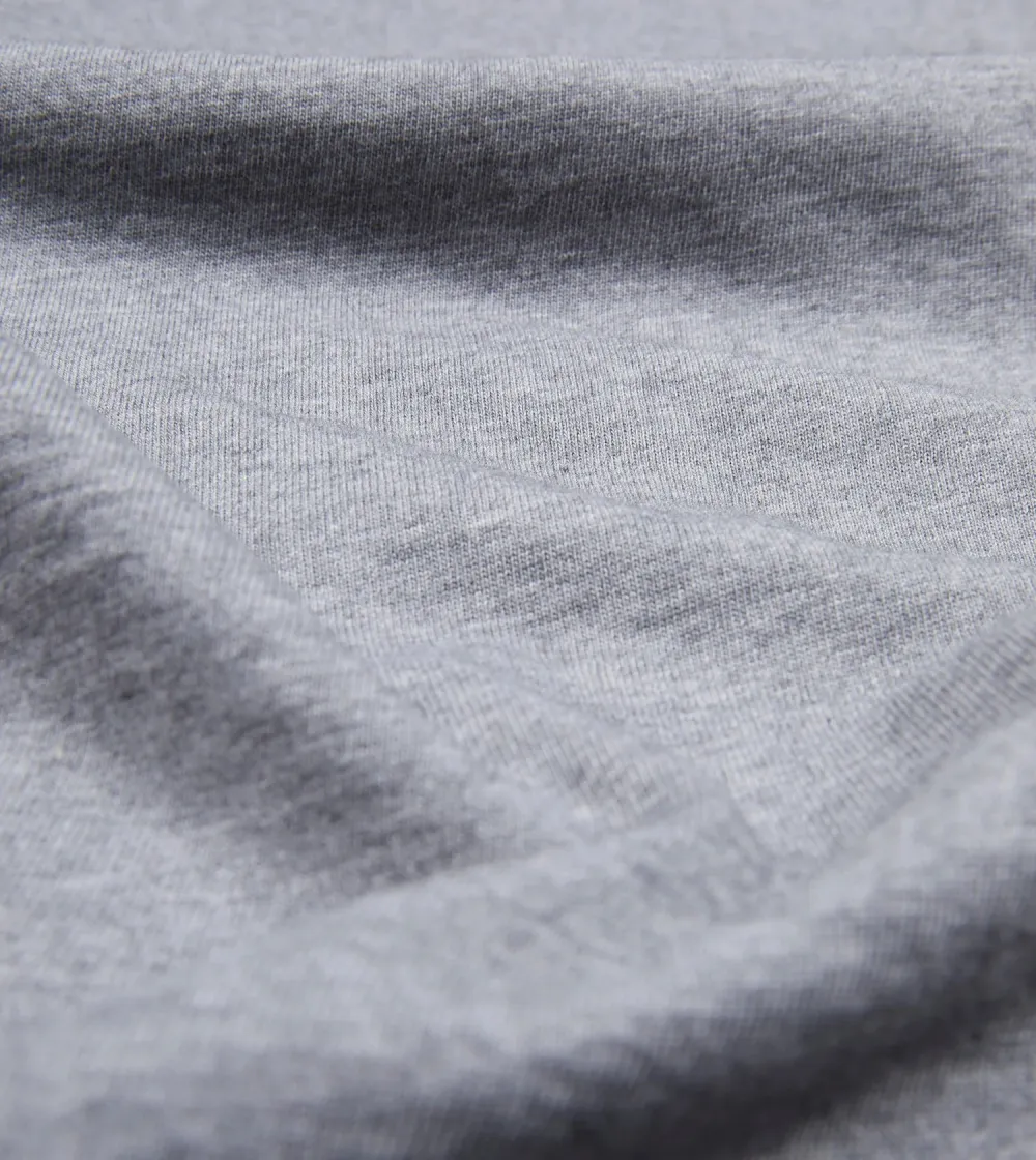 Casual Style Grey Cotton Crew Neck Hiking T-Shirt