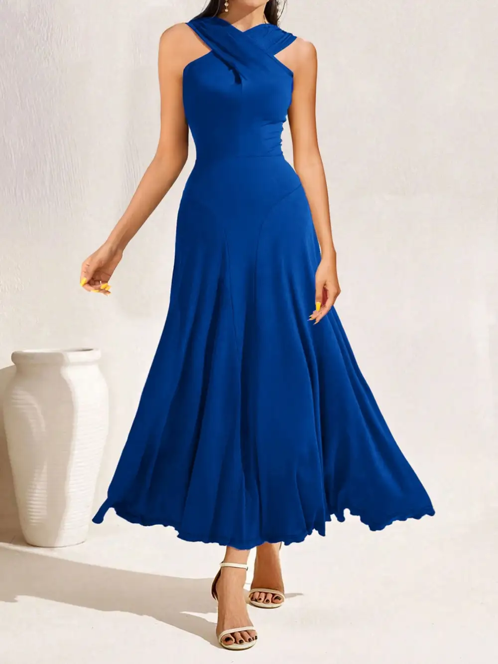Crisscross Midi Dress