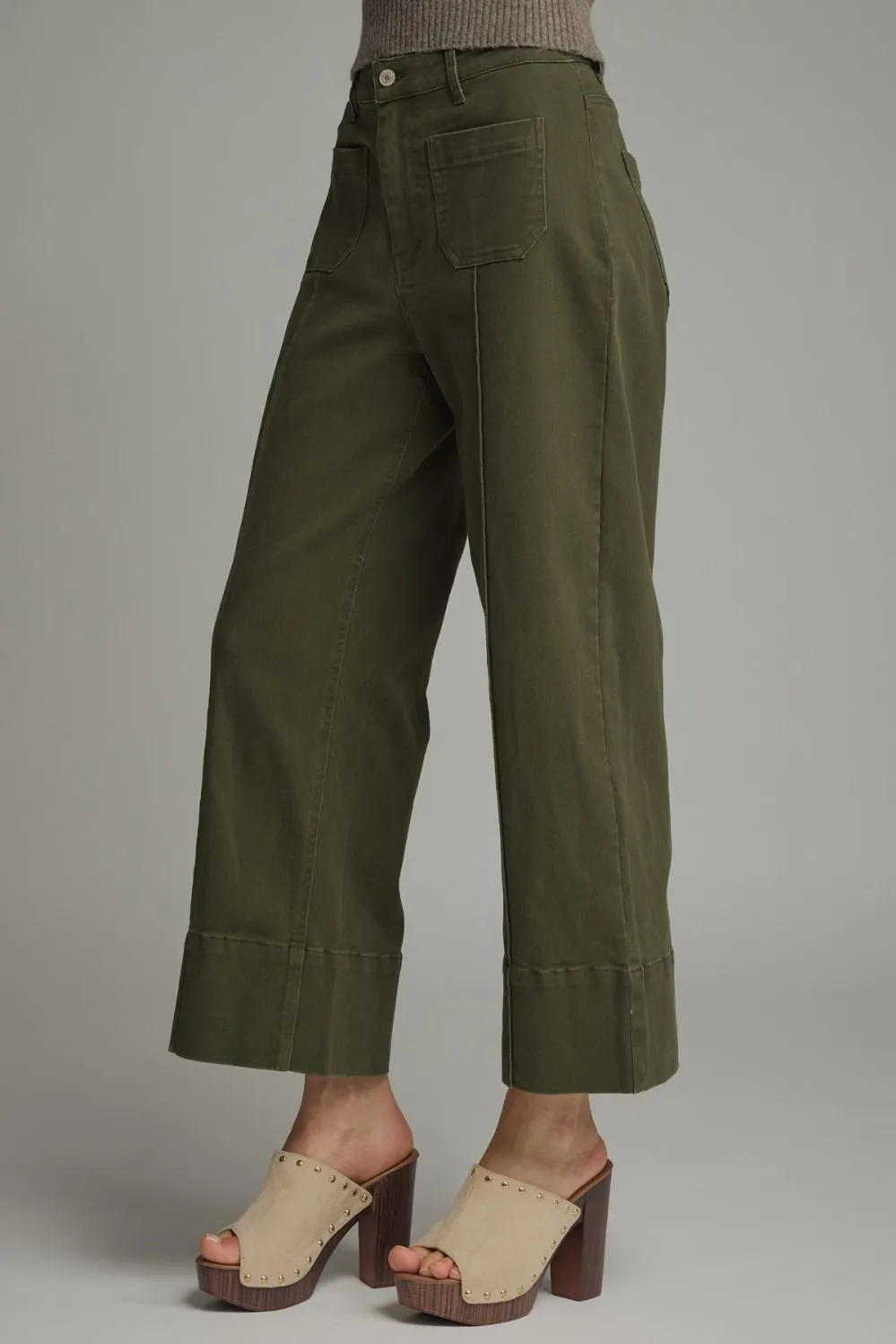 Wide Leg Seam Pants