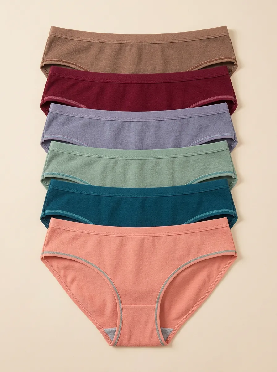 Women's Streamlined Everyday Mid-Rise Briefs 6-Pack