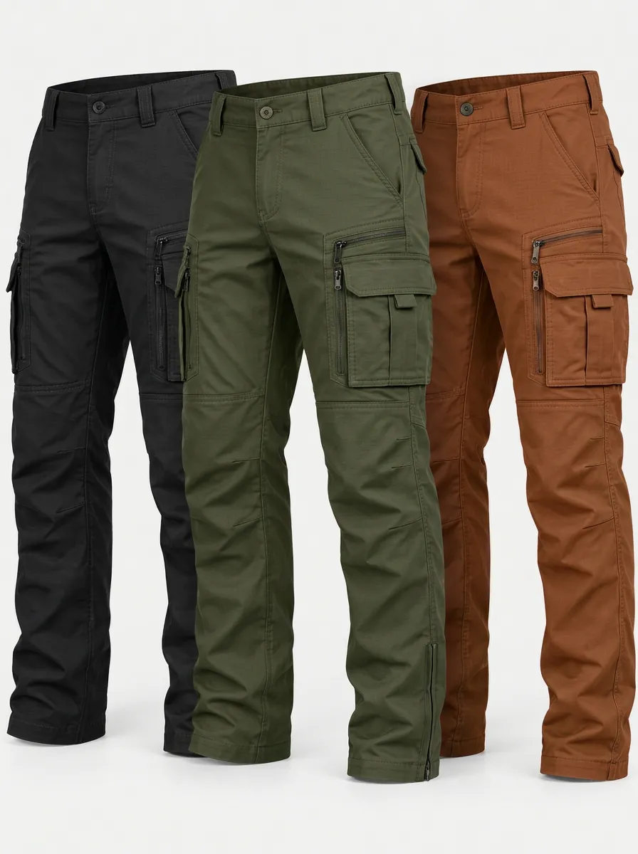 Durable Comfort Tactical Cargo Multi Pocket Men's Multi Pack Tactical Pants