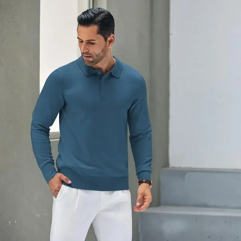 💥DON'T MISS OUT!⏰Men‘s Stretch Cotton Polo Slim-Fit Classic Knit Shirt🛒Final Day Clearance!🔥