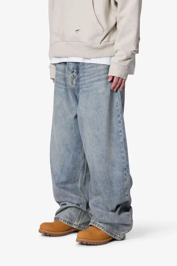 Mega Baggy Waxed Jeans