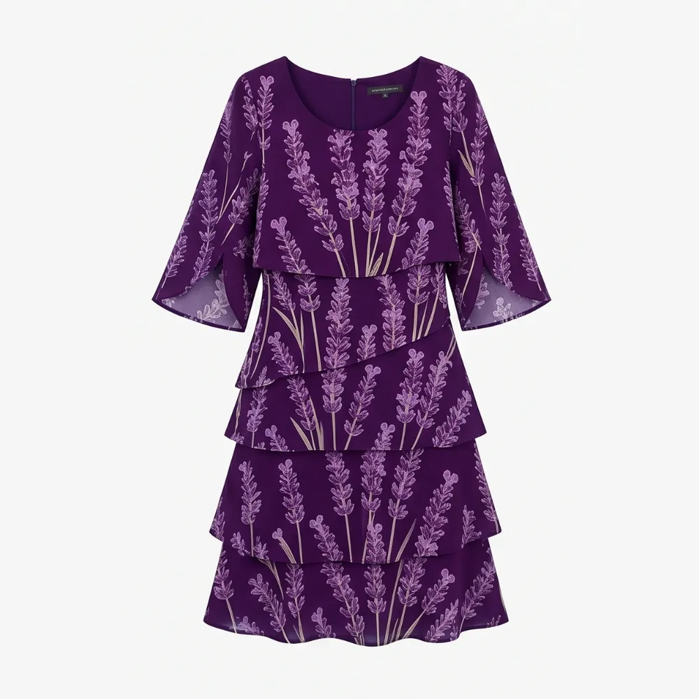 Tiered Floral Lumielle Midi Dress