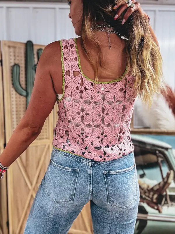 Floral Print Sleeveless Vest Top