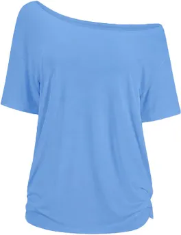 omen's Solid Color Tee Top