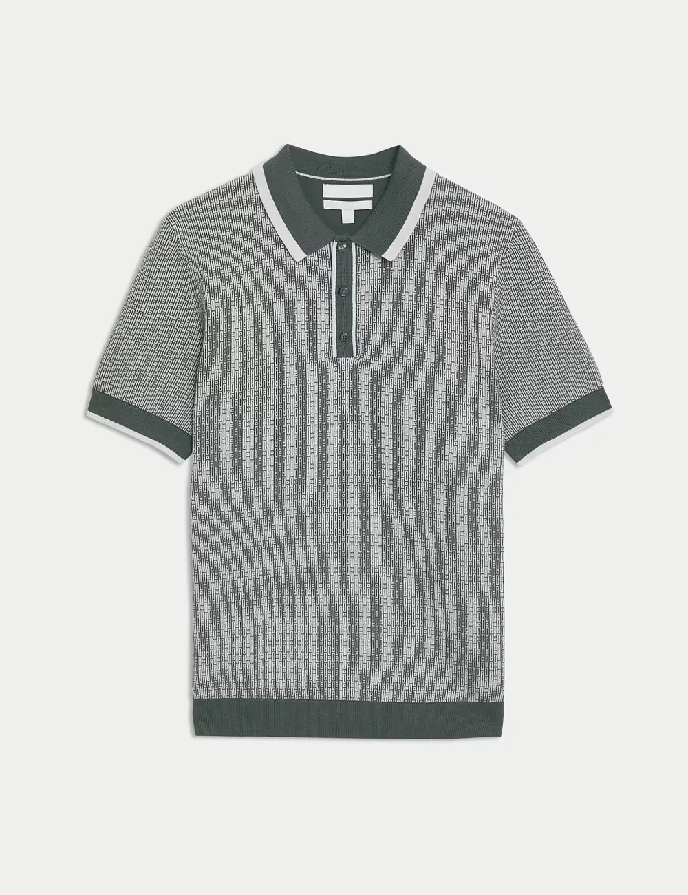 Contrast-Accent Polo Shirt