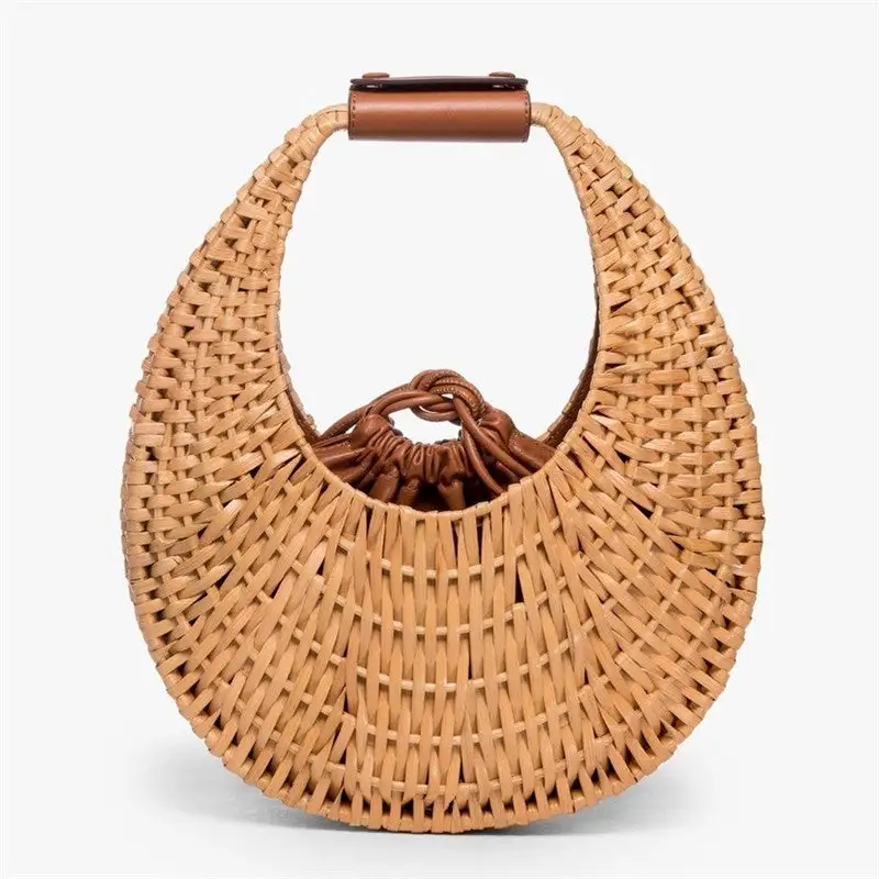 Durable Rattan Weaving Hand Bag