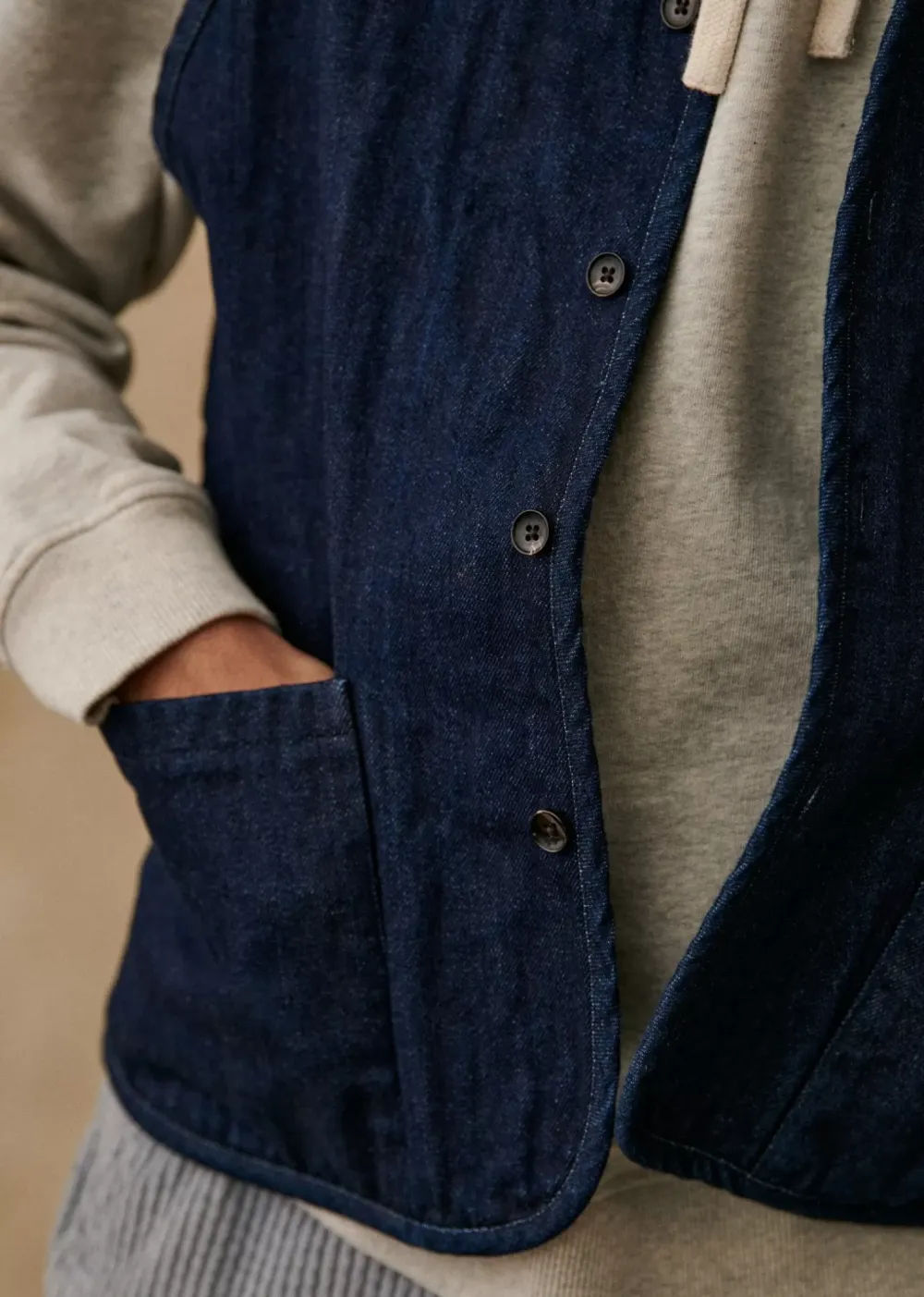 Daily Cardigan Denim