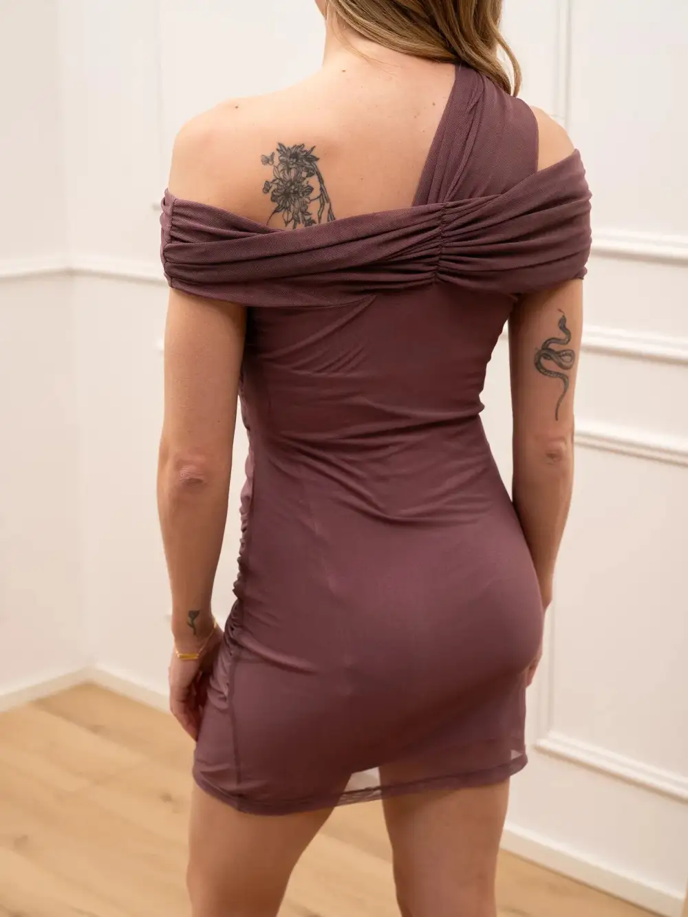 Mini Tie Detail Dress