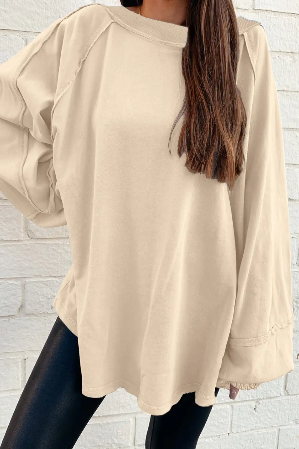 Easygoing Relaxed Patchwork Sweatshirt