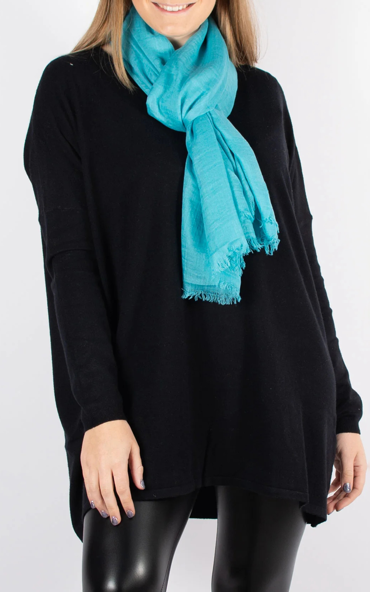 Classic Solid Color Cotton Women's Scarf