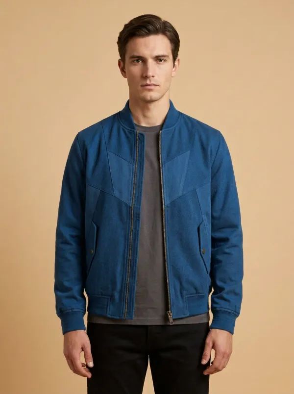 Paneled Bomber Jacket