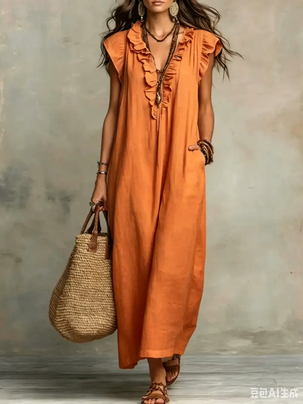 Bohemian maxi dress