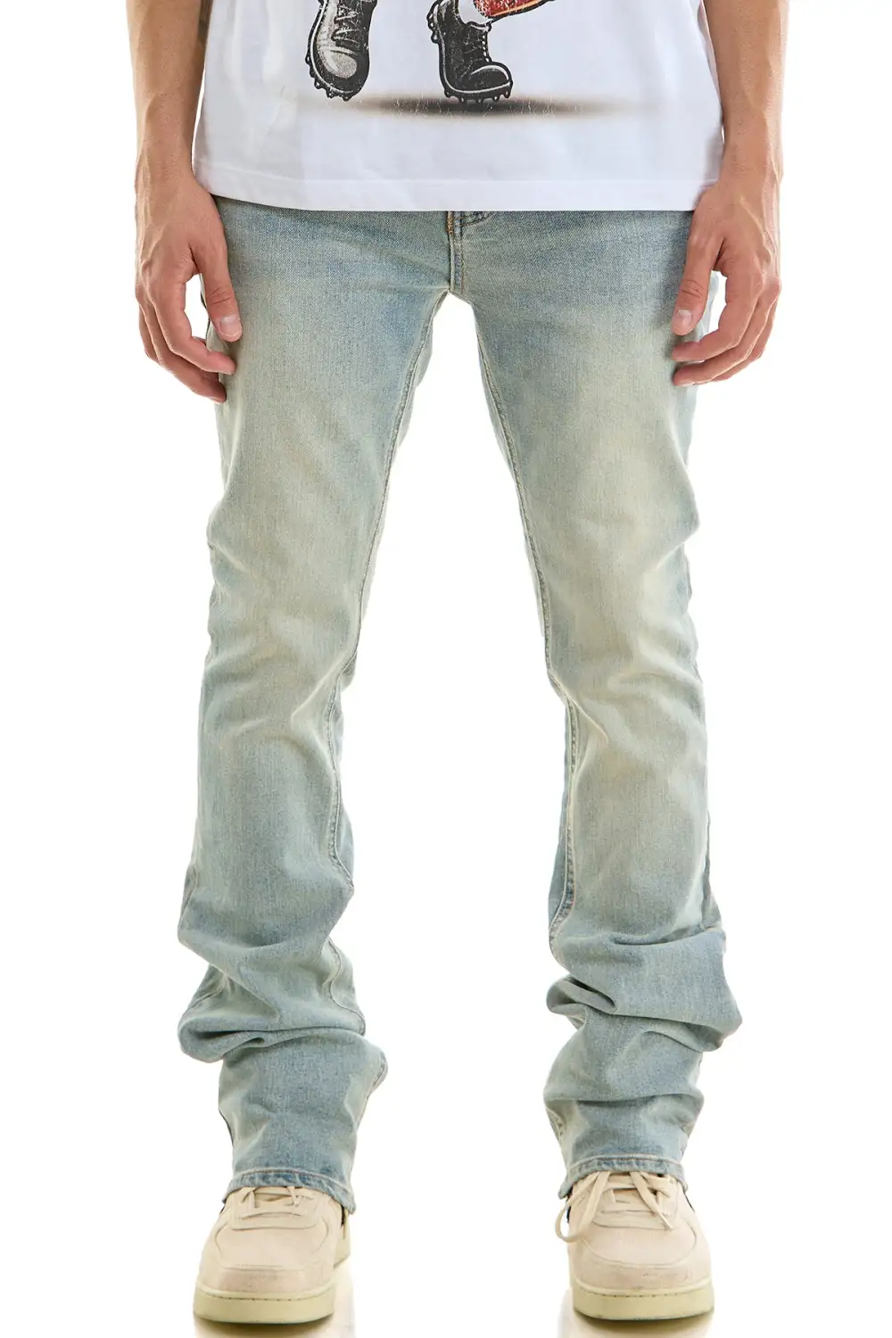 Men's Flare Skinny Slim Jeans