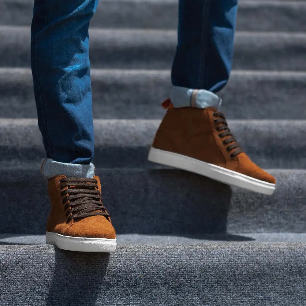 Casual Suede High Top Skate Shoes