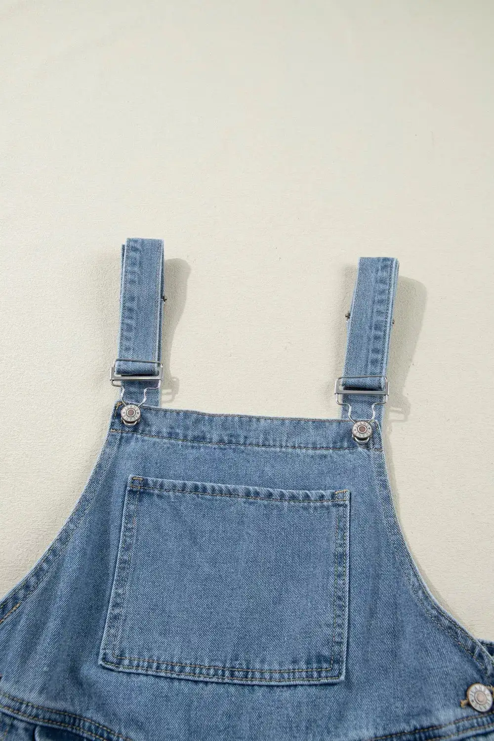 Pleated Wide Leg Retro Pocketed Jumpsuit Denim Pants