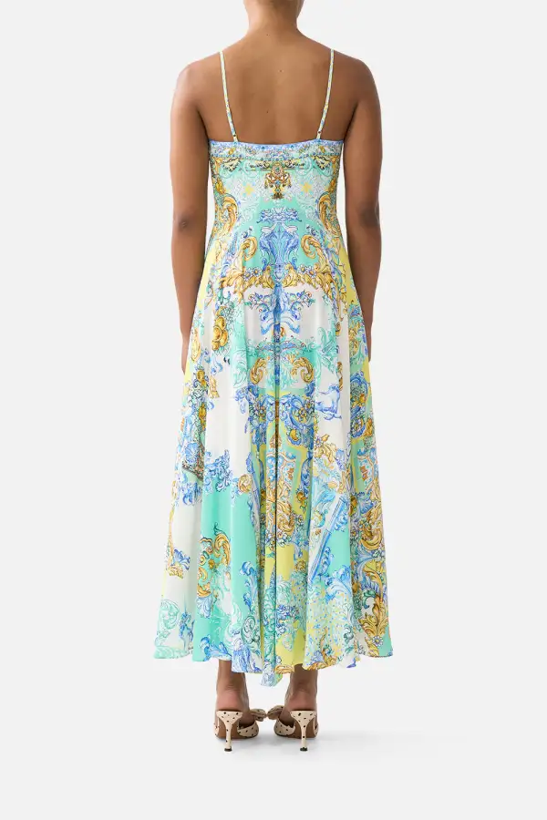 Long Dress with Tie Front