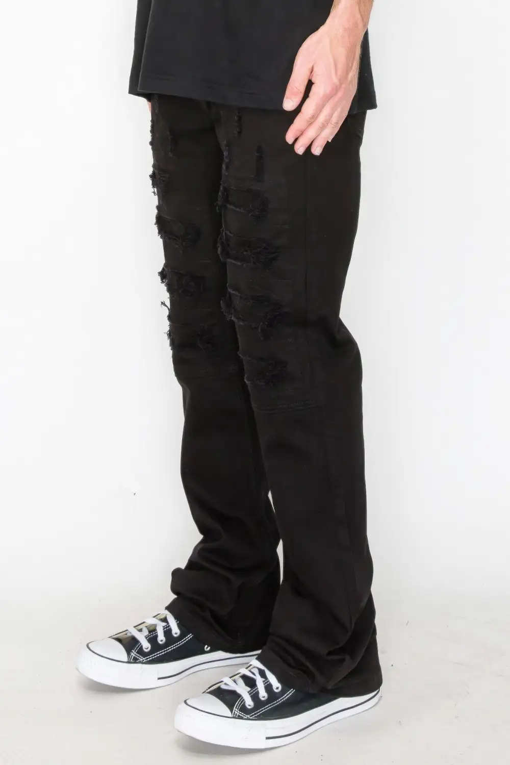 Everyday Bootcut Rip and Repair Jeans