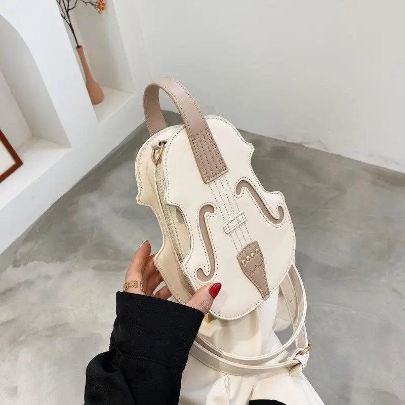 Creative Violin Shape Crossbody Bag