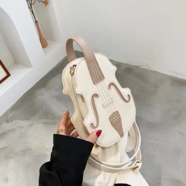 Creative Violin Shape Crossbody Bag