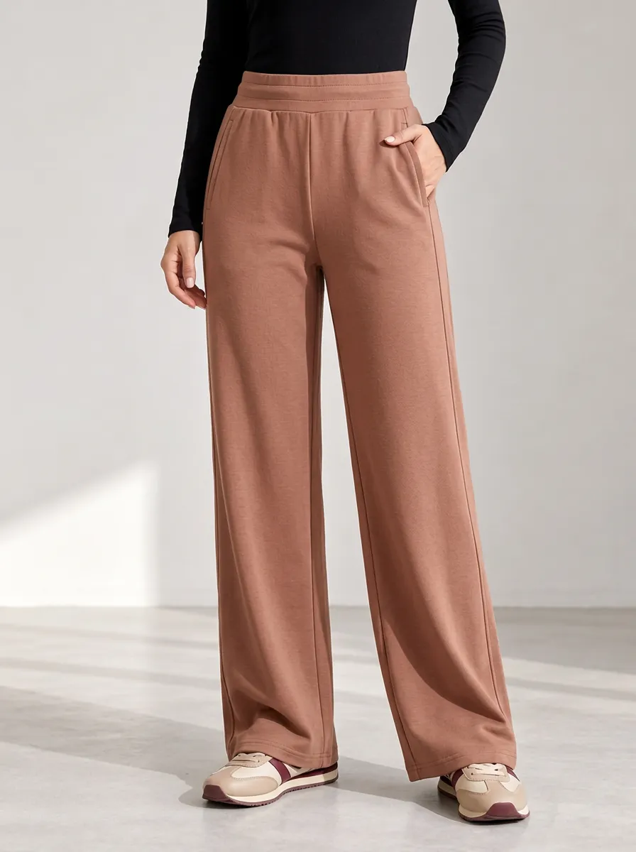 Women's Brown Active Pants