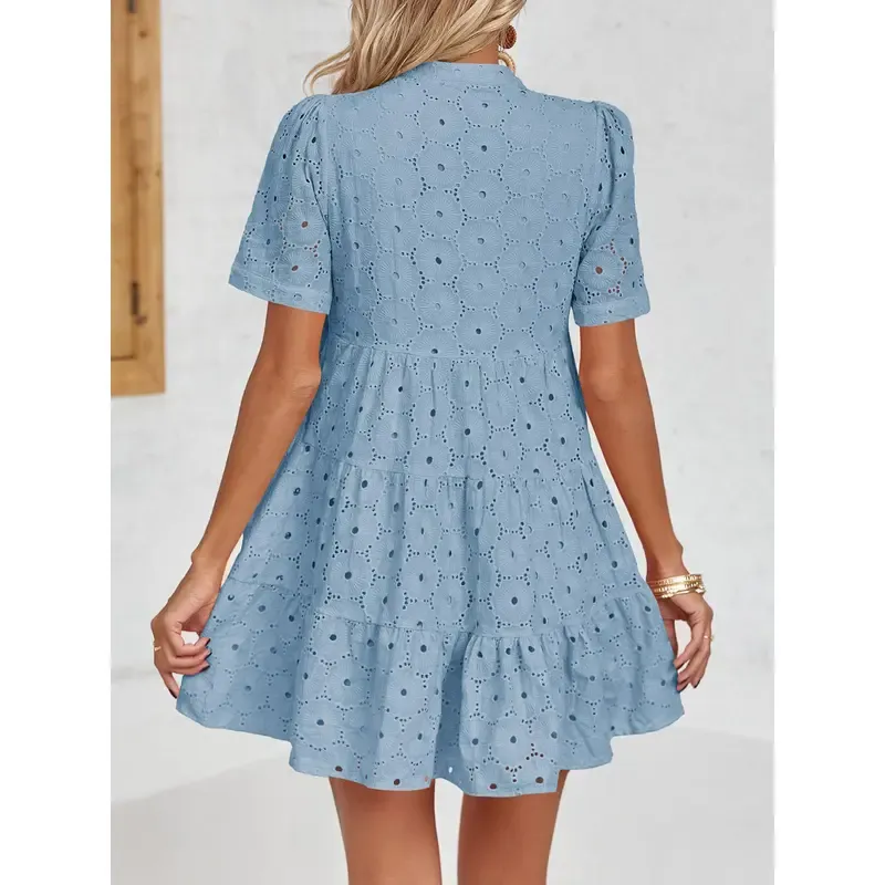 Women’s Flowy Lace V-Neck Dress