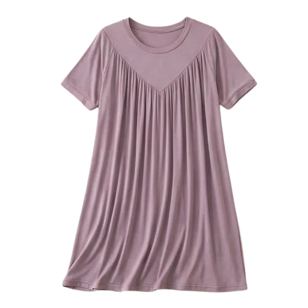 Breathable Modal Sleep Midi Dress