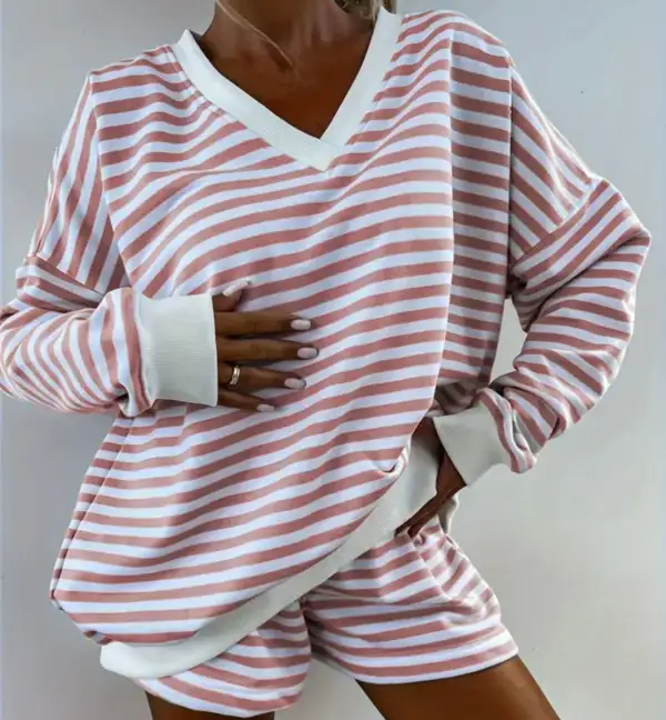 Striped Two Piece Set